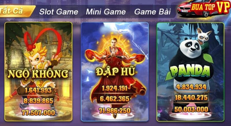 Kho game slot đa dạng tại vip88 club