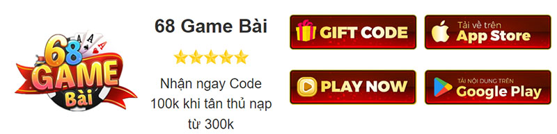 Đăng nhập 68 game bài