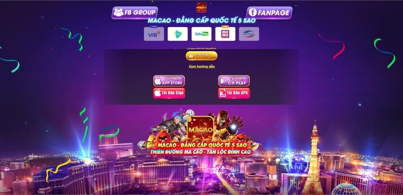 Macao 99 - Nới tập trung nhưng tay chơi tài năng khắp thế giới