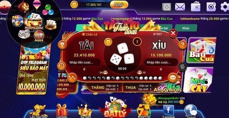 Những trò chơi có tại cổng game