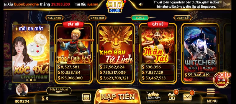 Top game slot hay