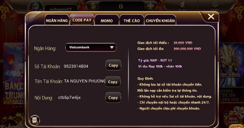 Khuyến mãi Sieugame Vip hot