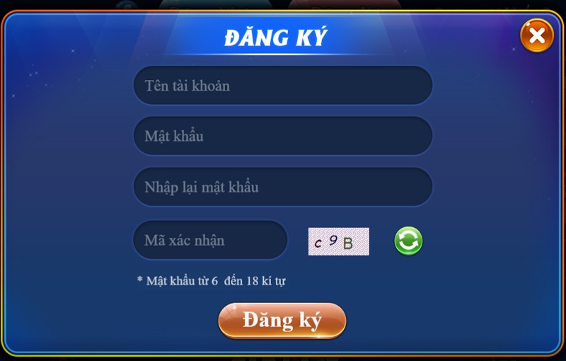 Hướng dẫn đăng ký tài khoản của cổng game CenVip