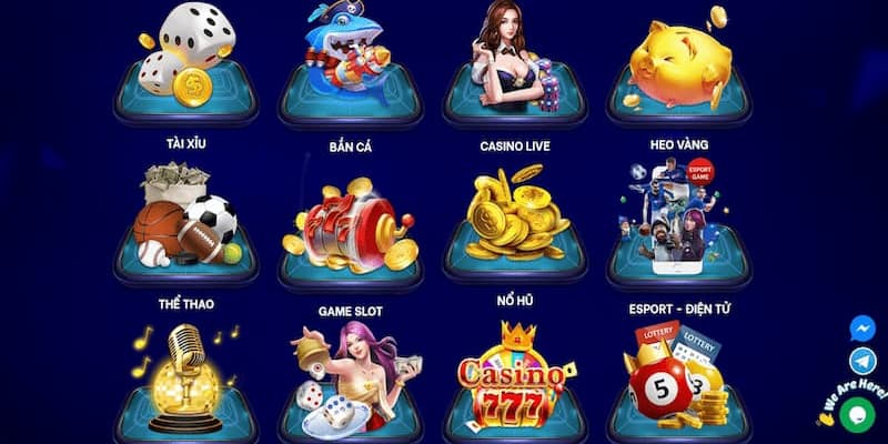 Đa dạng các thể loại trò chơi tại cổng game Saba68