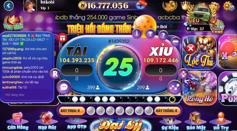 Game tài xỉu cực hot tại Son club