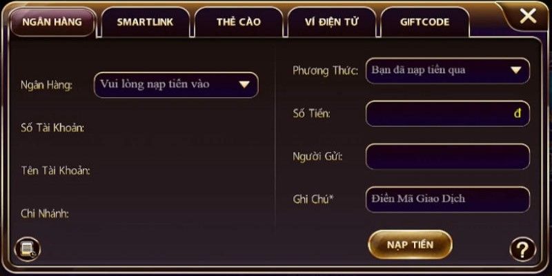 Cách nạp tiền Vina Vin 