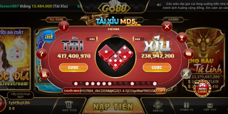 Sảnh tài xỉu Go88